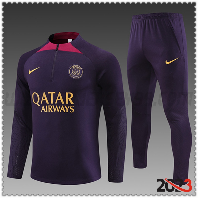 Chandal Futbol PSG Ninos Violeta 2023 2024 -02