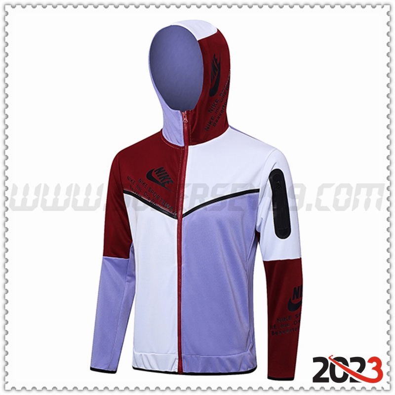 Chaqueta Con Capucha Nike Violeta 2023 2024