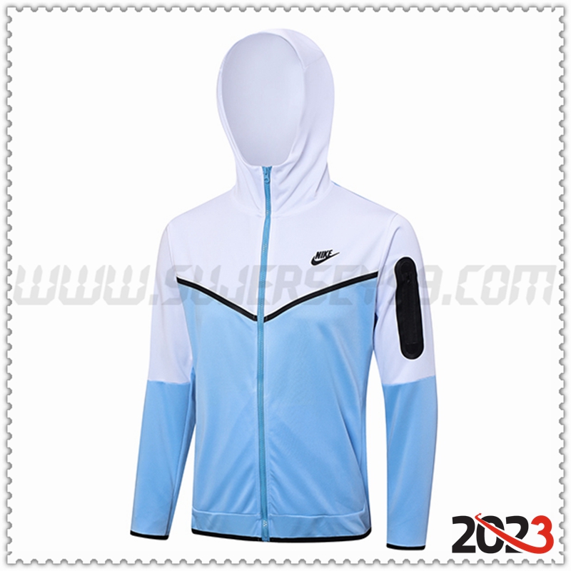 Chaqueta Con Capucha Nike Azul/Blanco 2023 2024