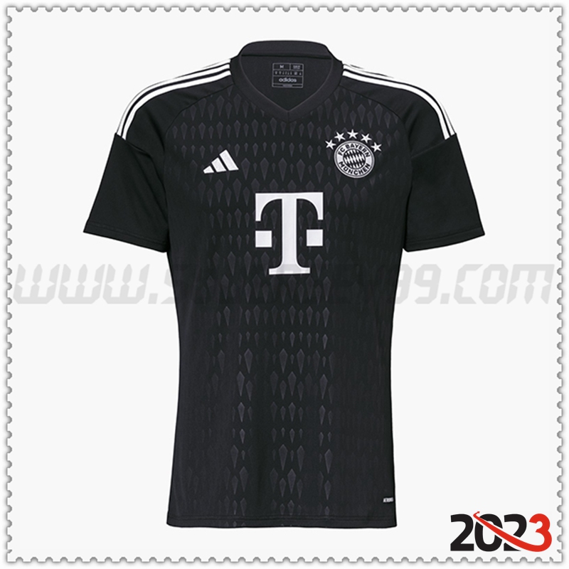 Camiseta Futbol Portero Bayern Munich Negro 2023 2024