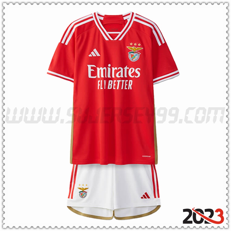 Primera Equipacion del S.L.Benfica Ninos 2023 2024