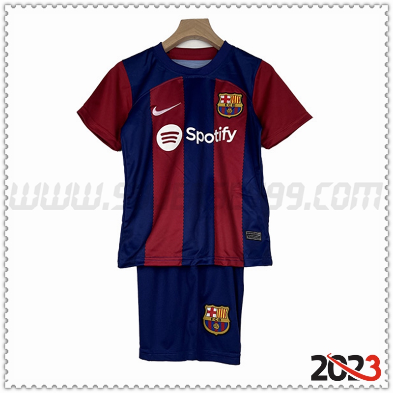 Primera Equipacion del FC Barcelona Ninos 2023 2024