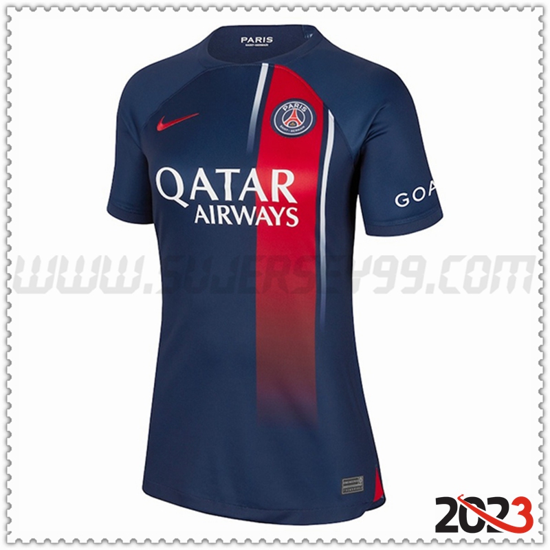 Primera Camiseta Futbol PSG Mujer 2023 2024