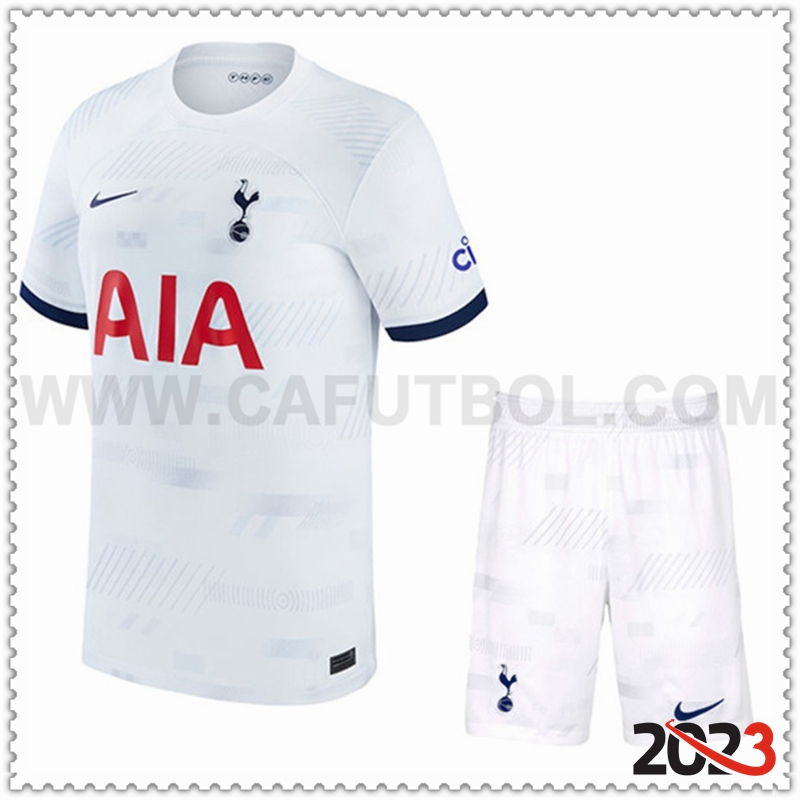Primera Equipacion del Tottenham Hotspurs + Pantalones Cortos 2023 2024