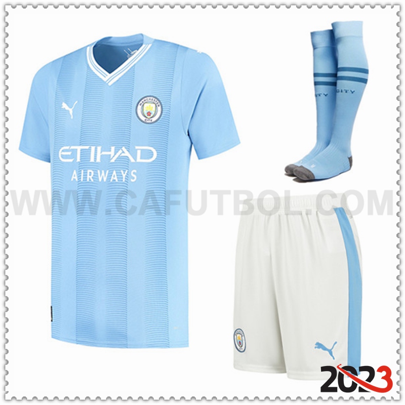 Primera Equipacion del Manchester City (Pantalones + Calcetines) 2023 2024