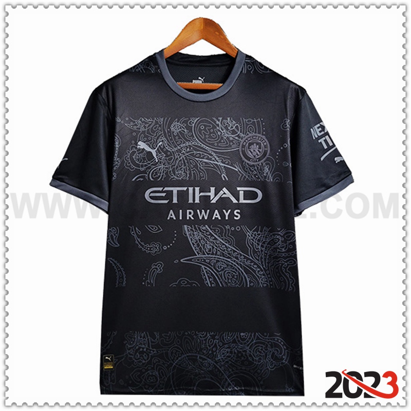 Camiseta Futbol Manchester City Negro Edición especial 2023 2024