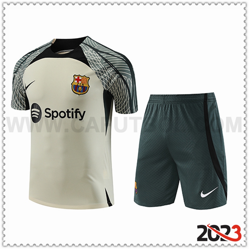 Camiseta Entrenamiento + Cortos Jordan FC Barcelona Verde 2023 2024