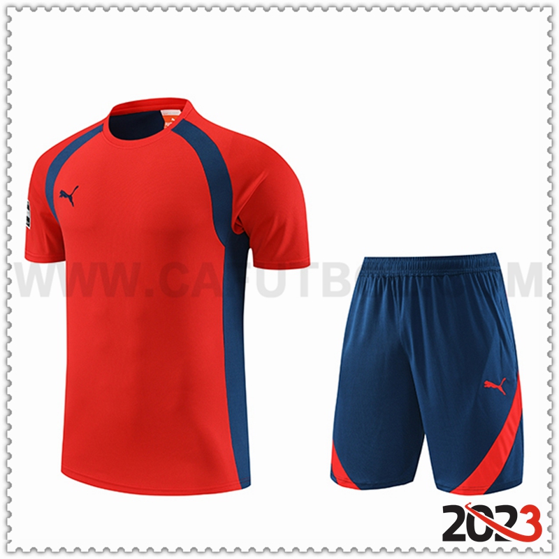 Camiseta Entrenamiento + Cortos Puma Rojo 2023 2024