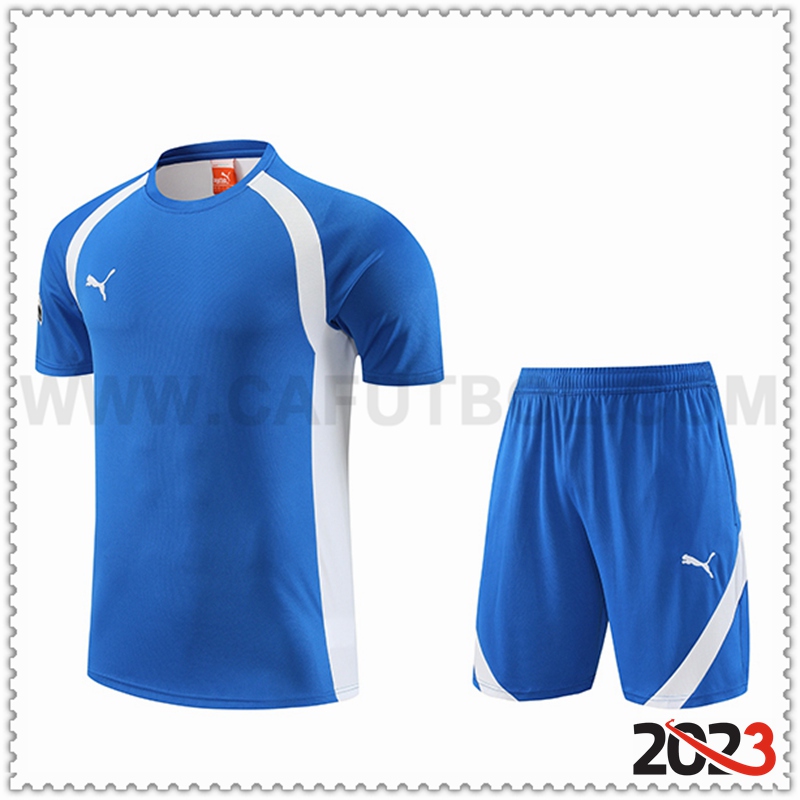 Camiseta Entrenamiento + Cortos Puma Azul 2023 2024