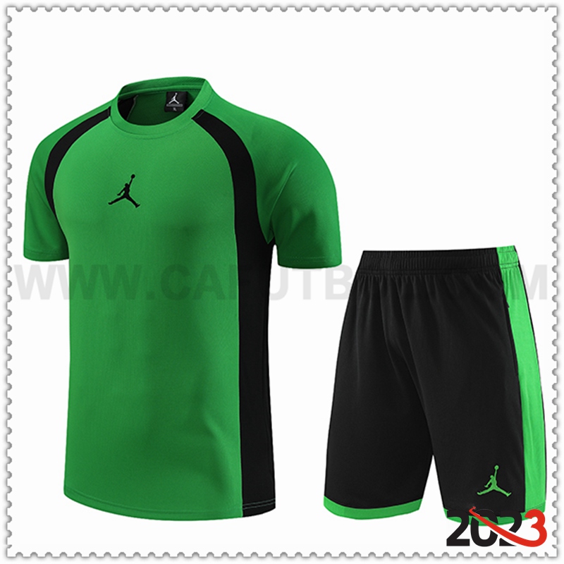 Camiseta Entrenamiento + Cortos Jordan Verde 2023 2024