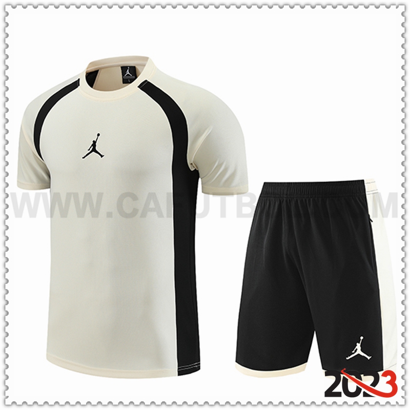 Camiseta Entrenamiento + Cortos Jordan Blanco 2023 2024