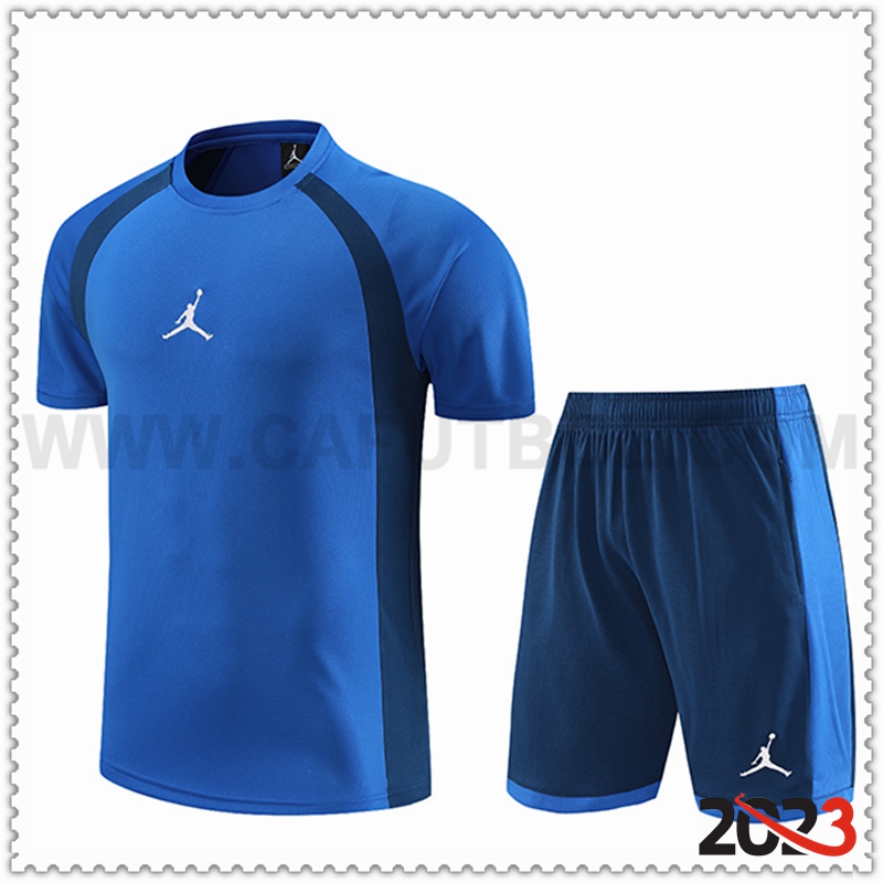 Camiseta Entrenamiento + Cortos Jordan Azul 2023 2024