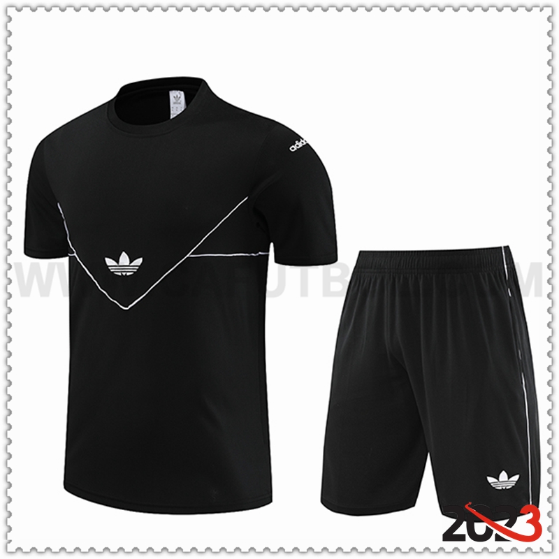 Camiseta Entrenamiento + Cortos Adidas Negro 2023 2024