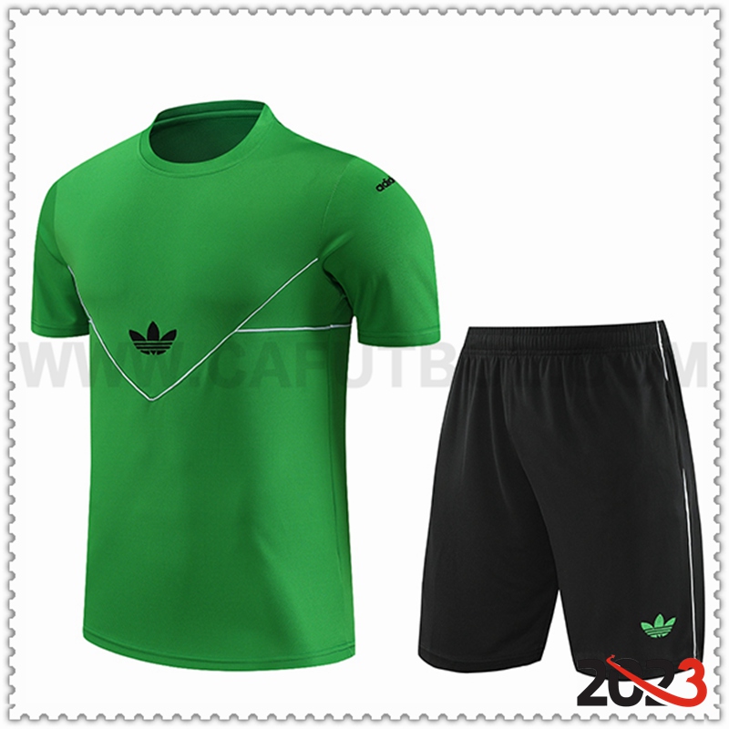 Camiseta Entrenamiento + Cortos Adidas Verde 2023 2024