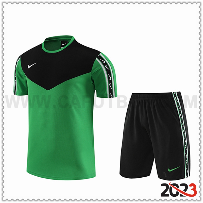 Camiseta Entrenamiento + Cortos Nike Verde 2023 2024