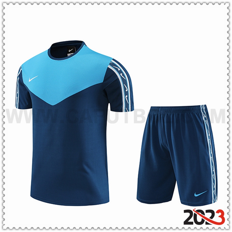 Camiseta Entrenamiento + Cortos Nike Azul 2023 2024