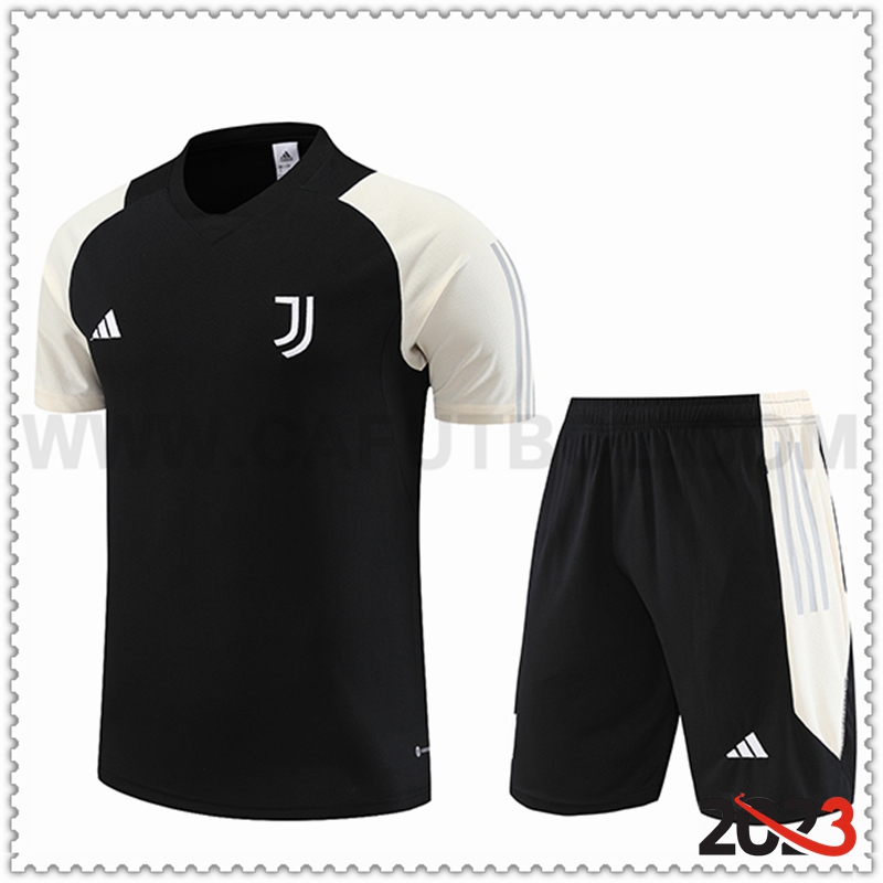 Camiseta Entrenamiento + Cortos Juventus Negro 2023 2024 -02