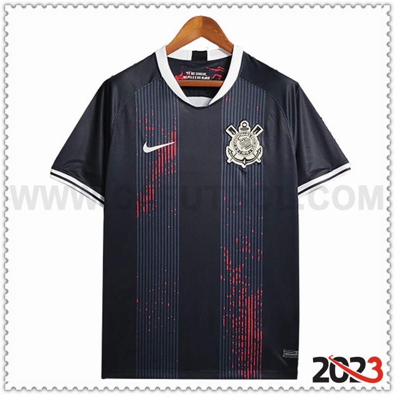 Camiseta Entrenamiento Corinthians Negro 2023 2024 -03