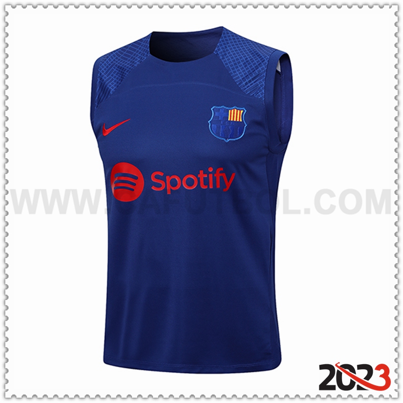 Chalecos De Futbol FC Barcelona Azul 2023 2024 -02