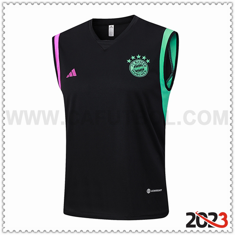 Chalecos De Futbol Bayern Munich Negro 2023 2024 -03