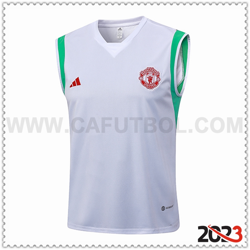 Chalecos De Futbol Manchester United Blanco 2023 2024