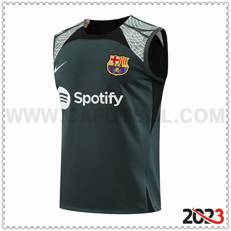 Chalecos De Futbol FC Barcelona Verde 2023 2024 -03