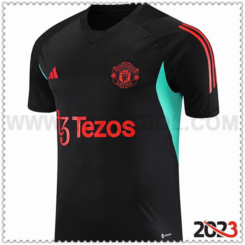 Camiseta Entrenamiento Manchester United Negro 2023 2024 -03