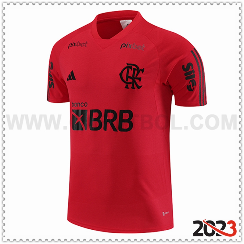 Camiseta Entrenamiento Flamengo Rojo 2023 2024 -03