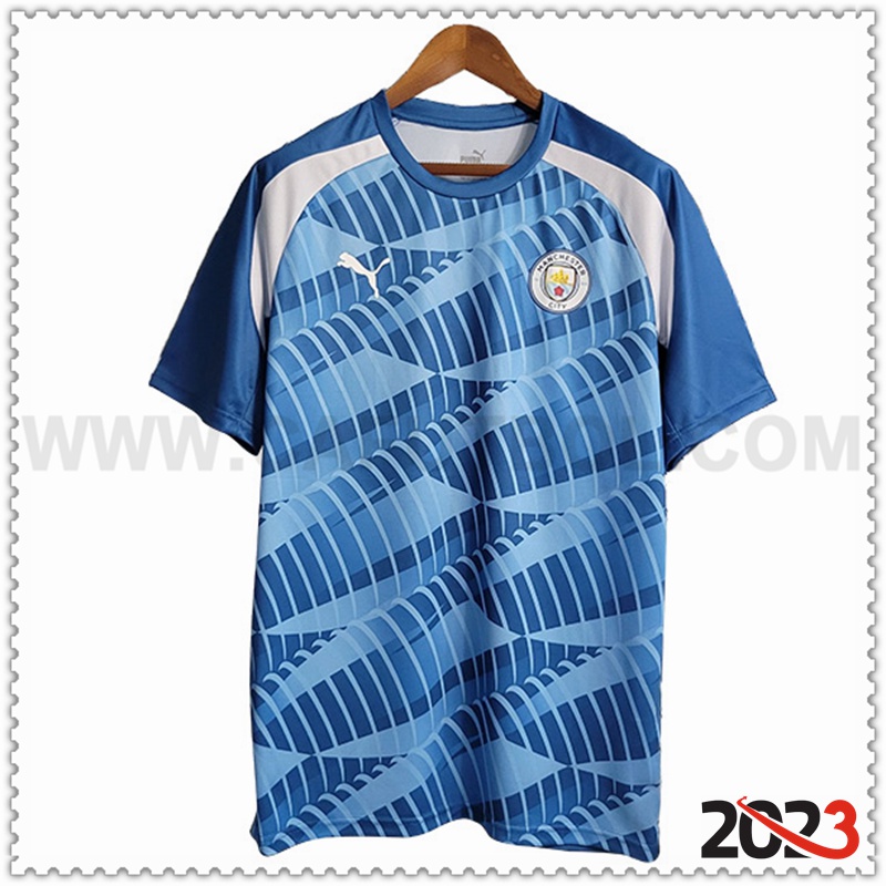 Camiseta Entrenamiento Manchester City Azul Claro 2023 2024 -02
