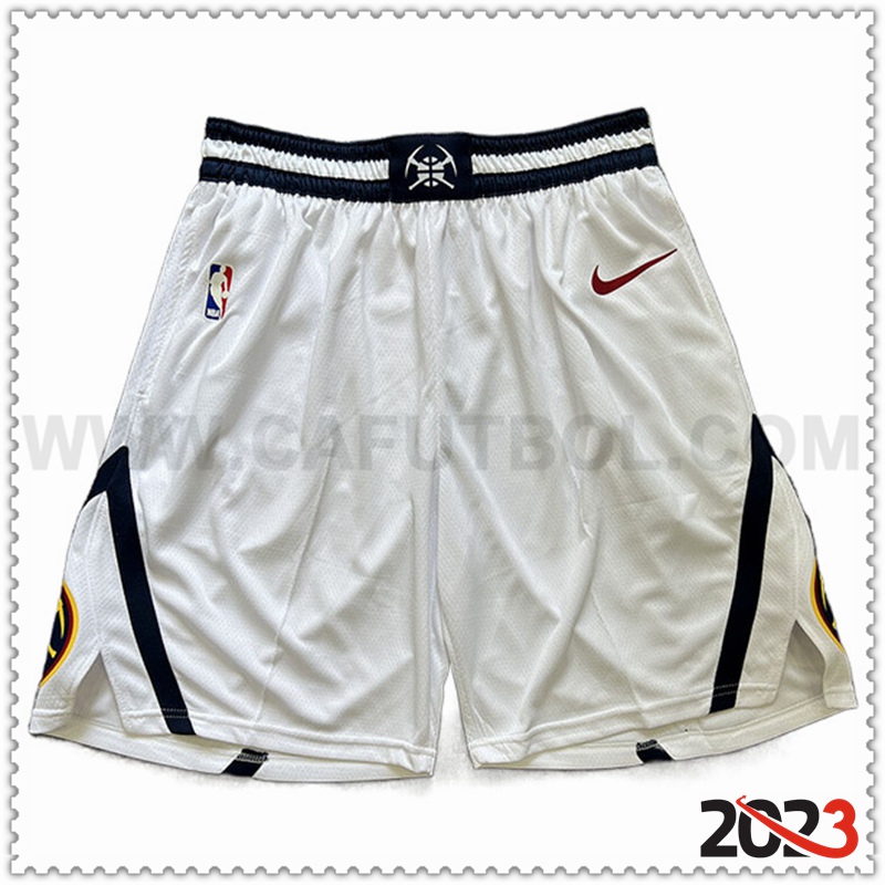 Cortos NBA Denver Nuggets 2023/24 Blanco