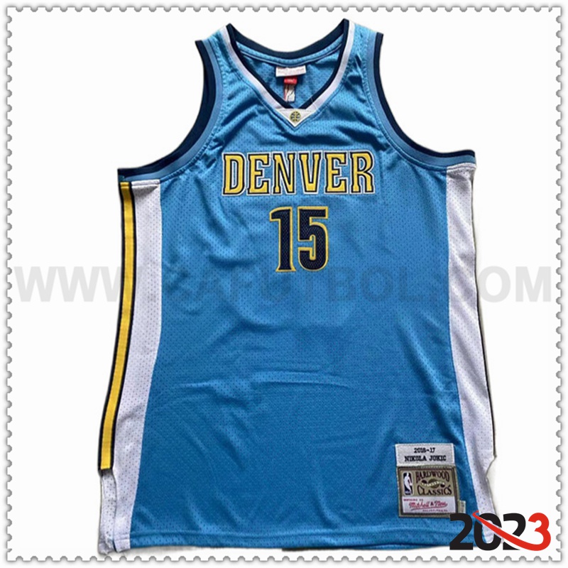 Camisetas Denver Nuggets (JOKIC #15) 2023/24 Azul Claro