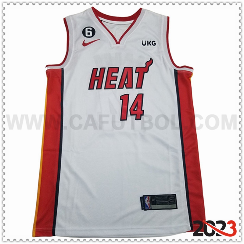 Camisetas Miami Heat (HERRO #14) 2023/24 Blanco -07