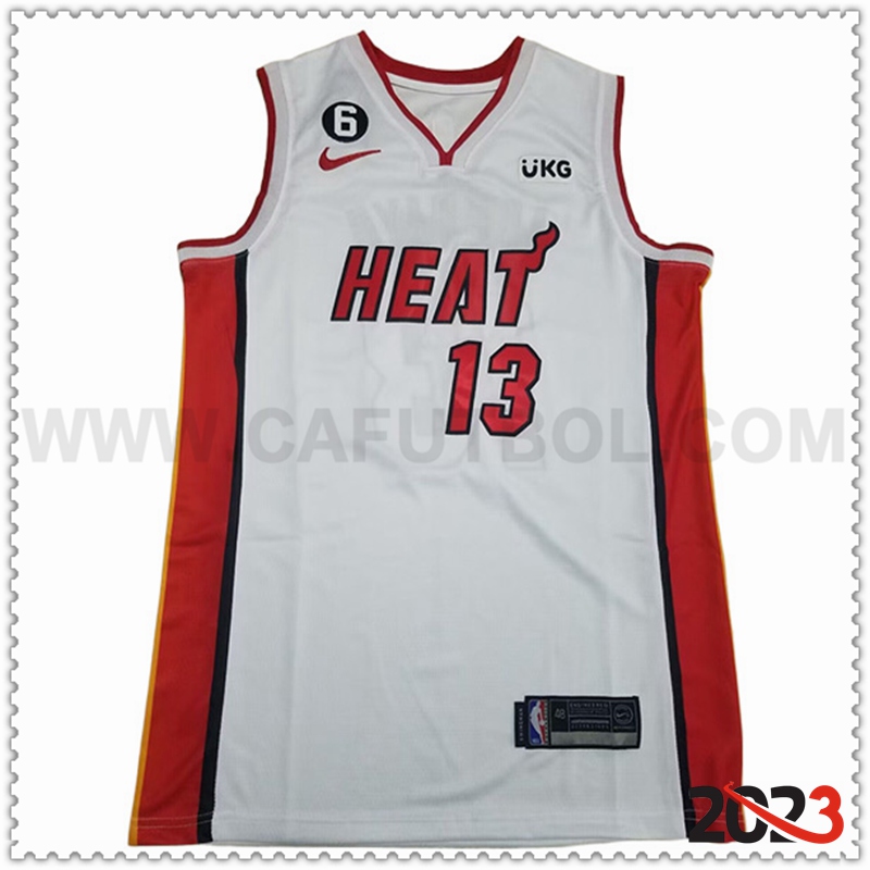 Camisetas Miami Heat (ADEBAYO #13) 2023/24 Blanco -07