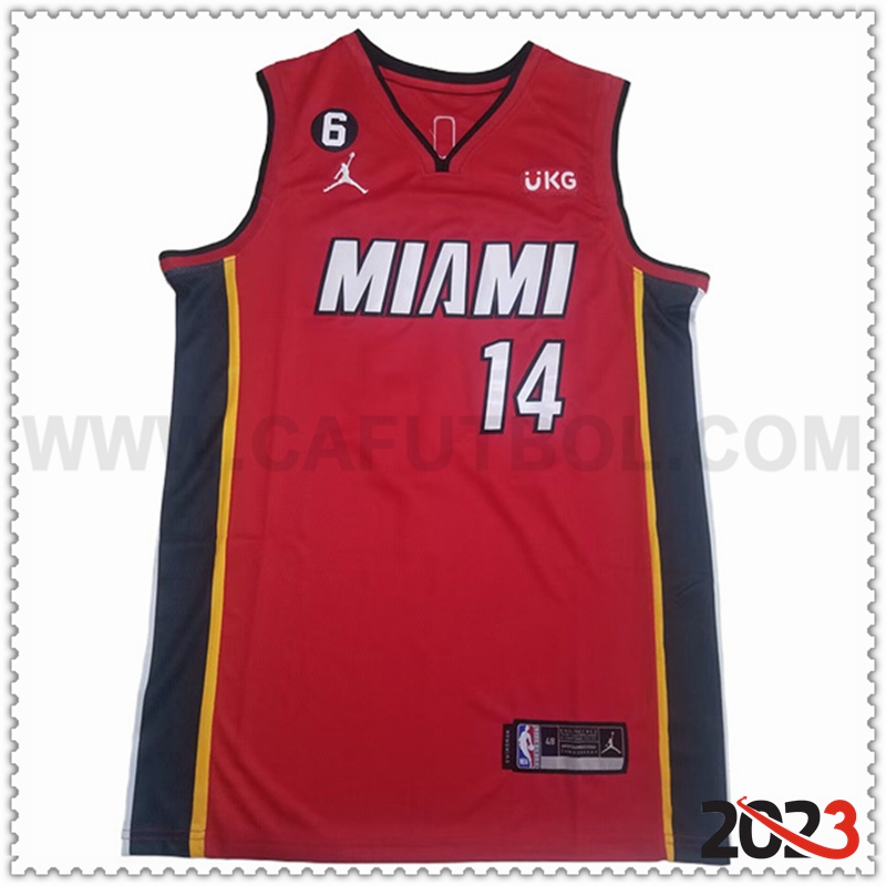 Camisetas Miami Heat (HERRO #14) 2023/24 Rojo