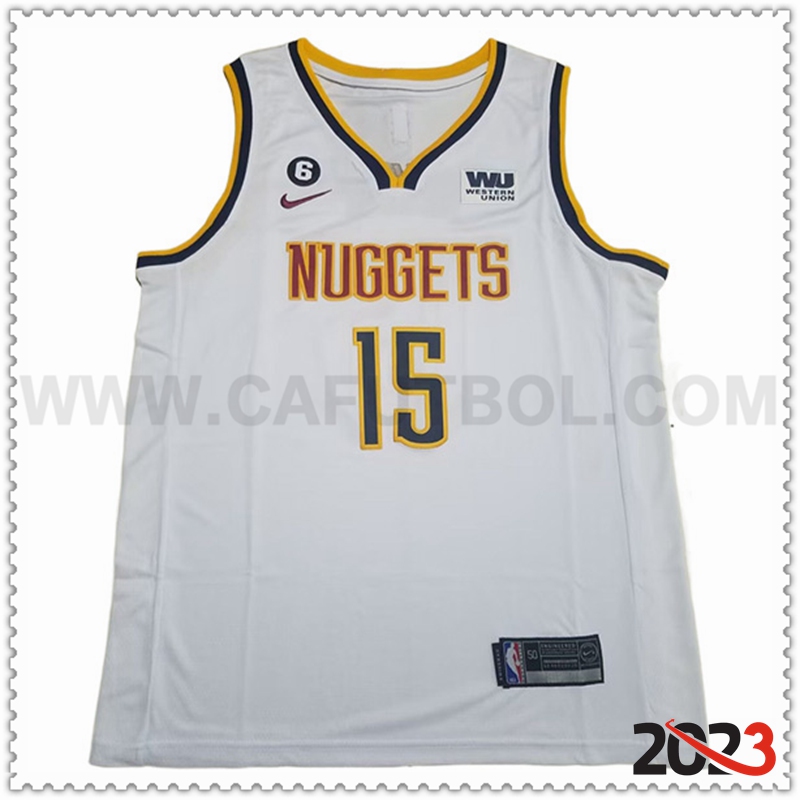 Camisetas Denver Nuggets (JOKIC #15) 2023/24 Blanco -04