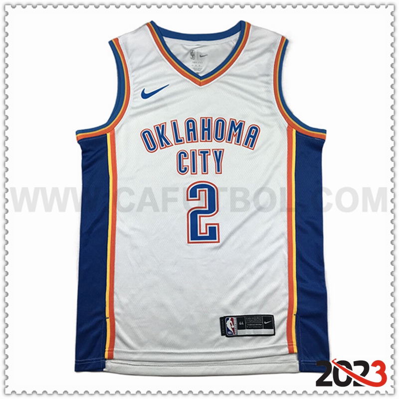 Camisetas Oklahoma City Thunder (GILGEOUS-ALEXANDER #2) 2023/24 Blanco