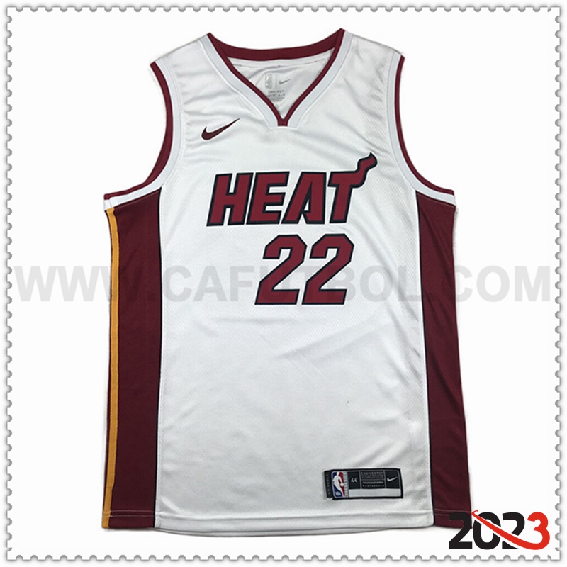 Camisetas Miami Heat (BUTLER #22) 2023/24 Blanco -06