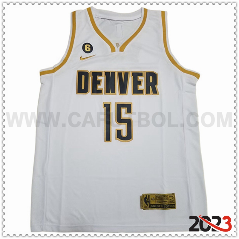 Camisetas Denver Nuggets (JOKIC #15) 2023/24 Blanco -03