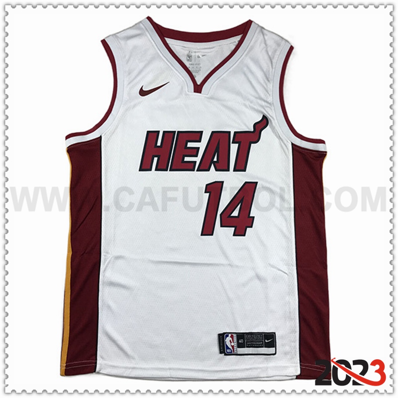 Camisetas Miami Heat (HERRO #14) 2023/24 Blanco -06