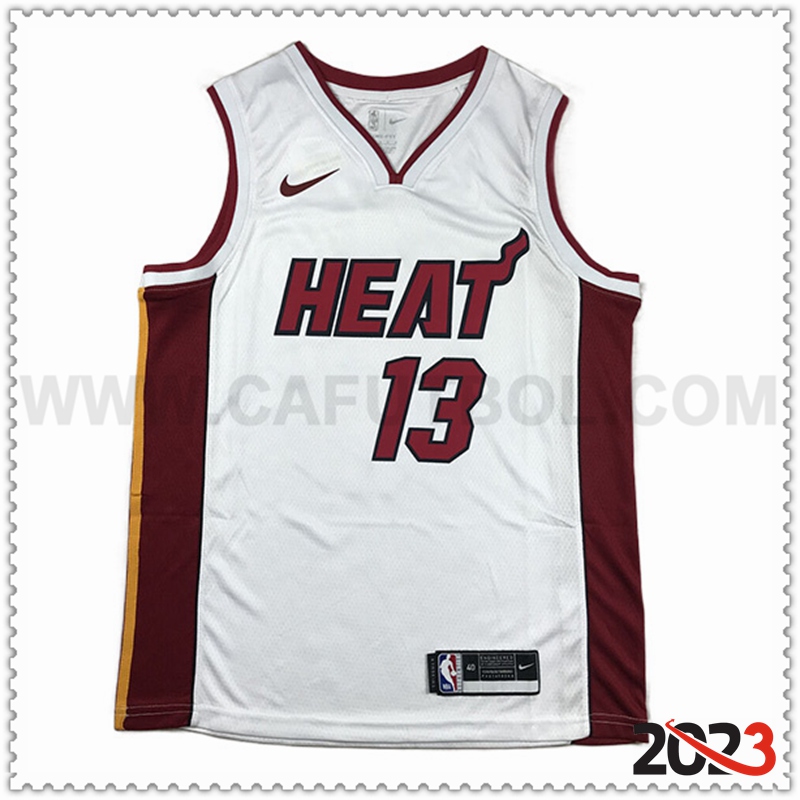 Camisetas Miami Heat (ADEBAYO #13) 2023/24 Blanco -05