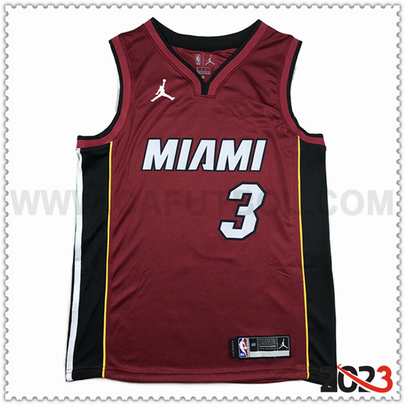 Camisetas Miami Heat (WADE #3) 2023/24 Rojo