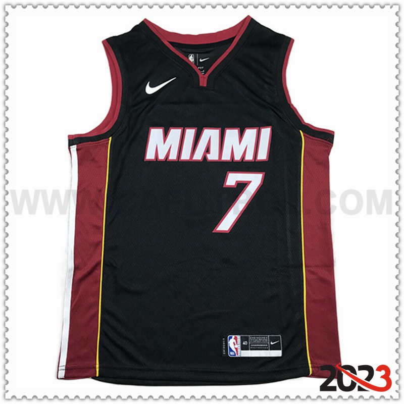 Camisetas Miami Heat (LOWRY #7) 2023/24 Negro