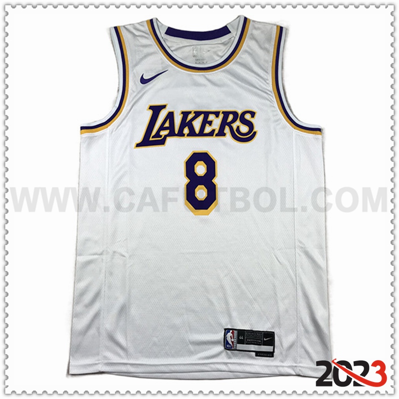 Camisetas Los Angeles Lakers (BRYANT #8) 2023/24 Blanco