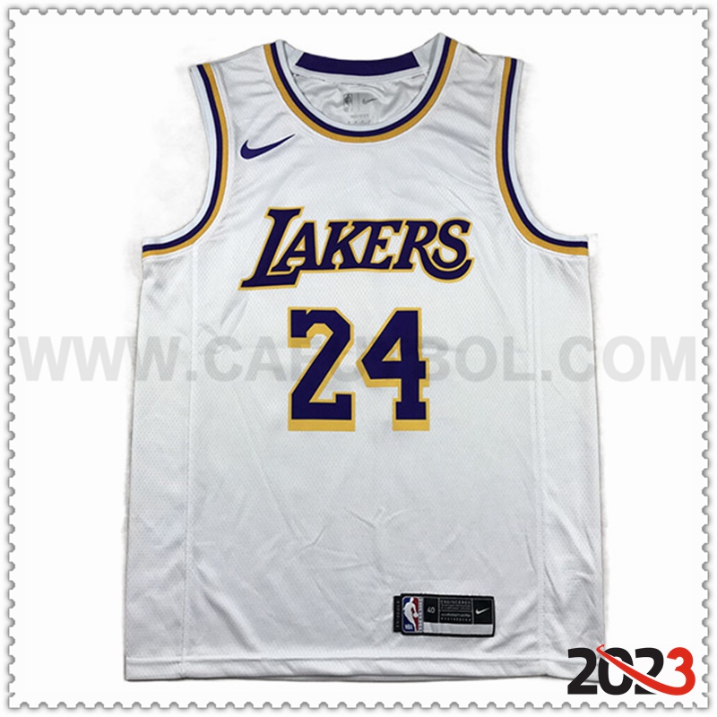 Camisetas Los Angeles Lakers (BRYANT #24) 2023/24 Blanco