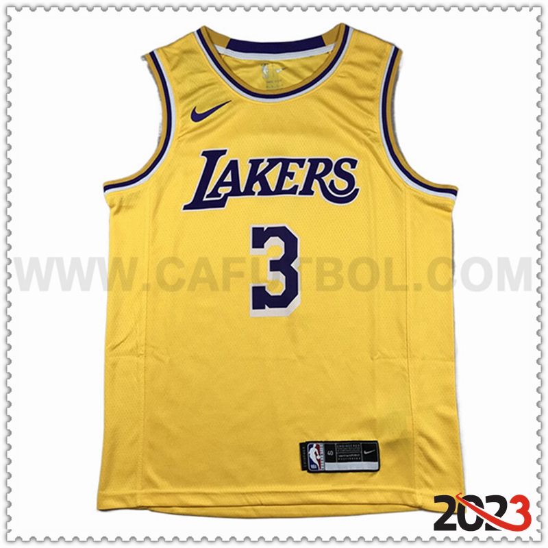 Camisetas Los Angeles Lakers (DAVIS #3) 2023/24 Amarillo