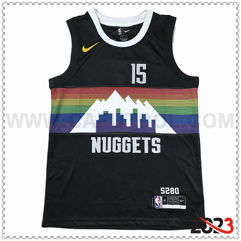 Camisetas Denver Nuggets (JOKIC #15) 2023/24 Negro -02