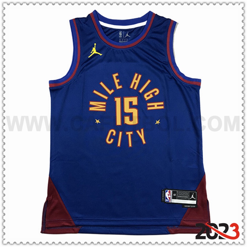 Camisetas Denver Nuggets (JOKIC #15) 2023/24 Azul -02