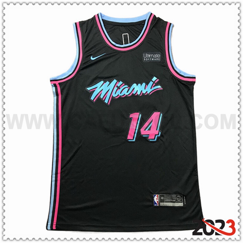 Camisetas Miami Heat (HERRO #14) 2023/24 Negro -04