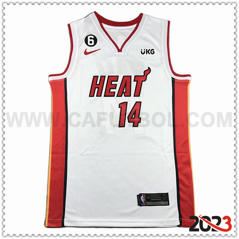 Camisetas Miami Heat (HERRO #14) 2023/24 Blanco -05