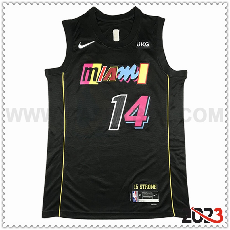 Camisetas Miami Heat (HERRO #14) 2023/24 Negro -02